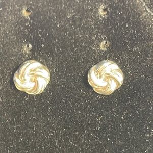Love Knot Sterling Silver Earrings